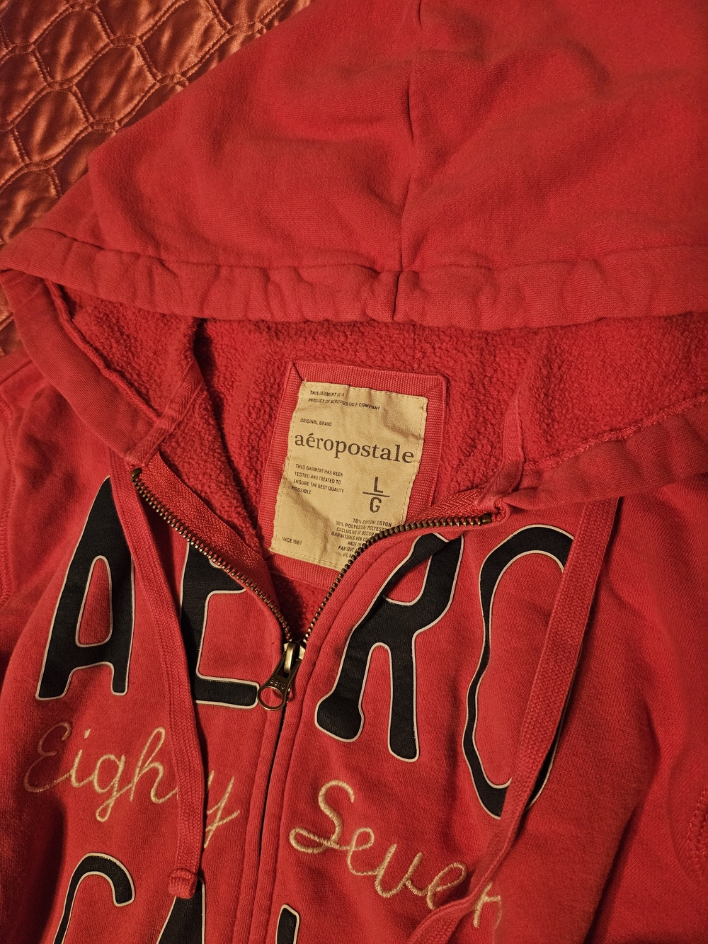 2000s Aeropostale Pink Hoodie - Picture 2 of 4